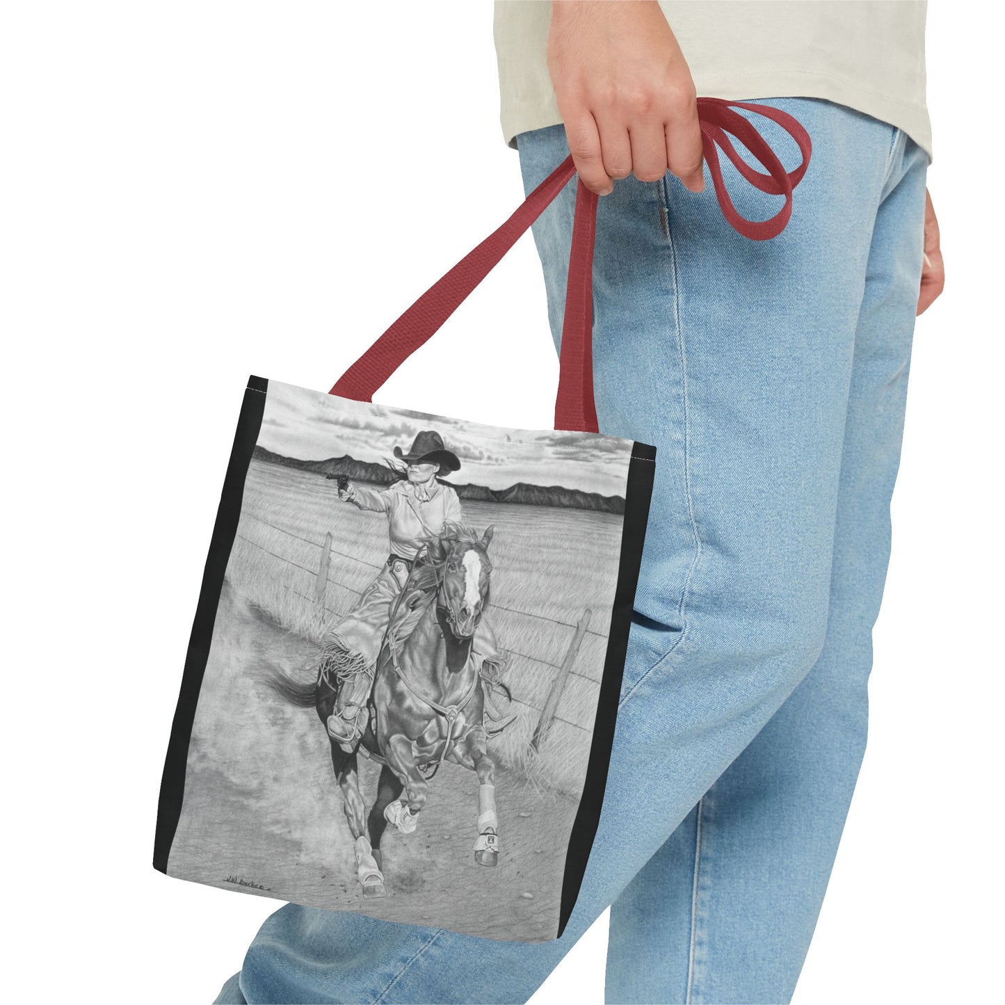 "Dangerous and Beutiful " Western Style Shopping Tote, Equestrian Gift, Farmhouse Decor, Horse Lover Accessory