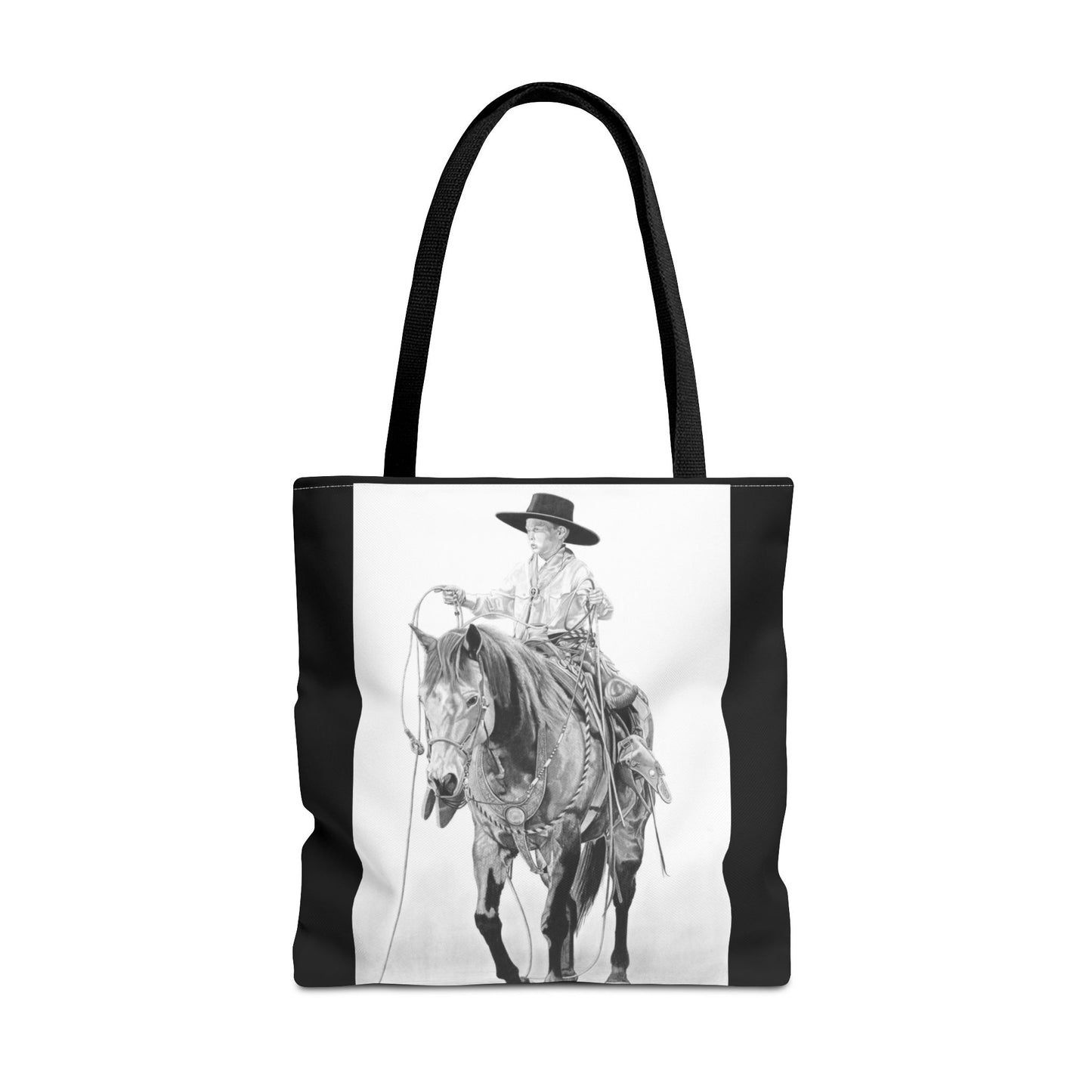 "Young Cowboy " Tote Bag, Western Style Shopping Tote, Equestrian Gift, Farmhouse Decor, Horse Lover Accessory