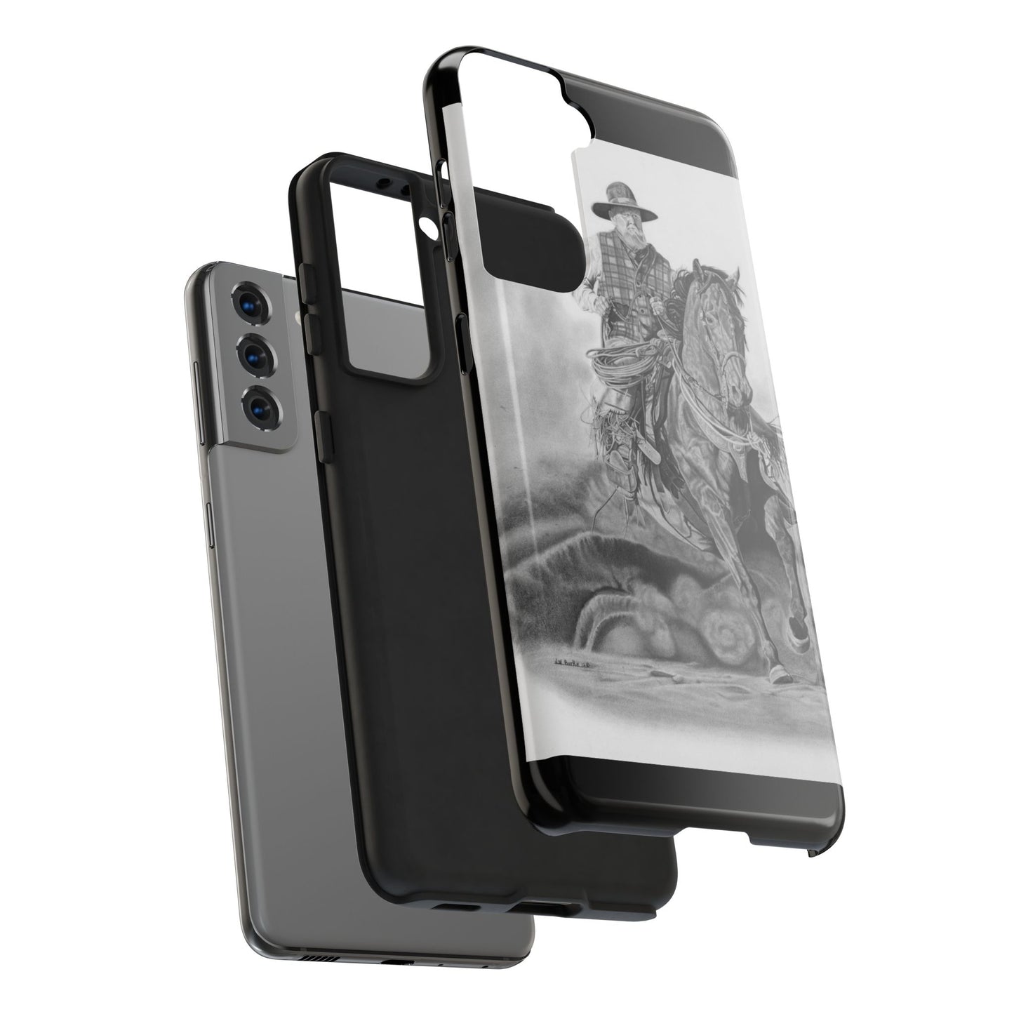 Phone Cases, Cowboy Design, Tough Protection, Gift for Him, Ranch Decor, Durable Style