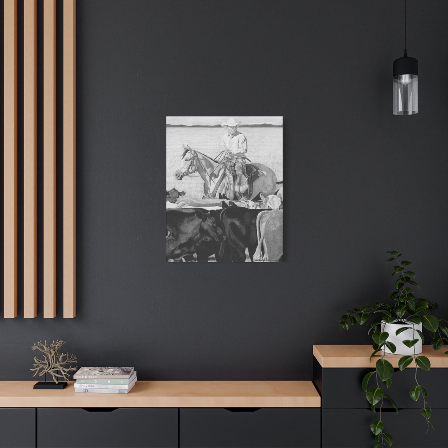 western art on canvas, home decor
