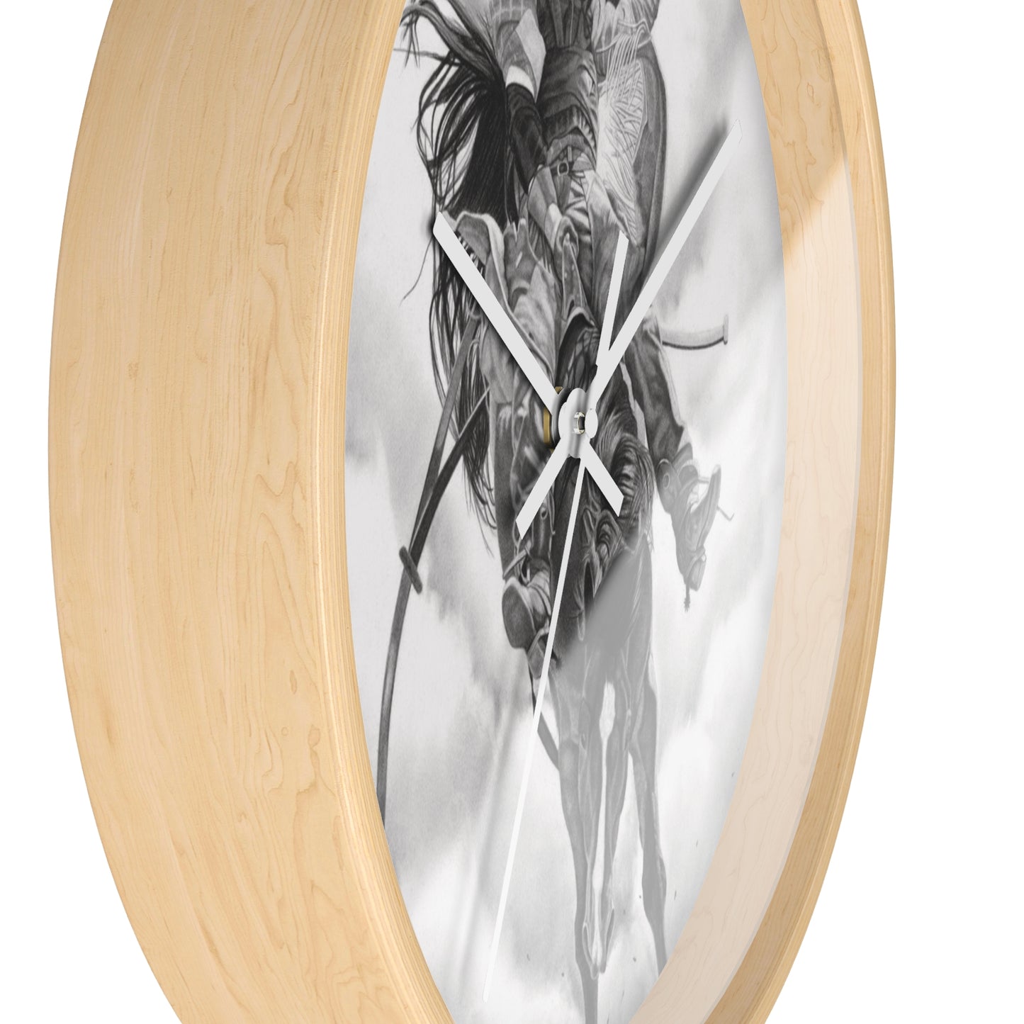 Wall Clock Vintage Farmhouse Decor, Western Theme Timepiece, Country Home Accent, Horse Lover Gift, Unique Wall Art