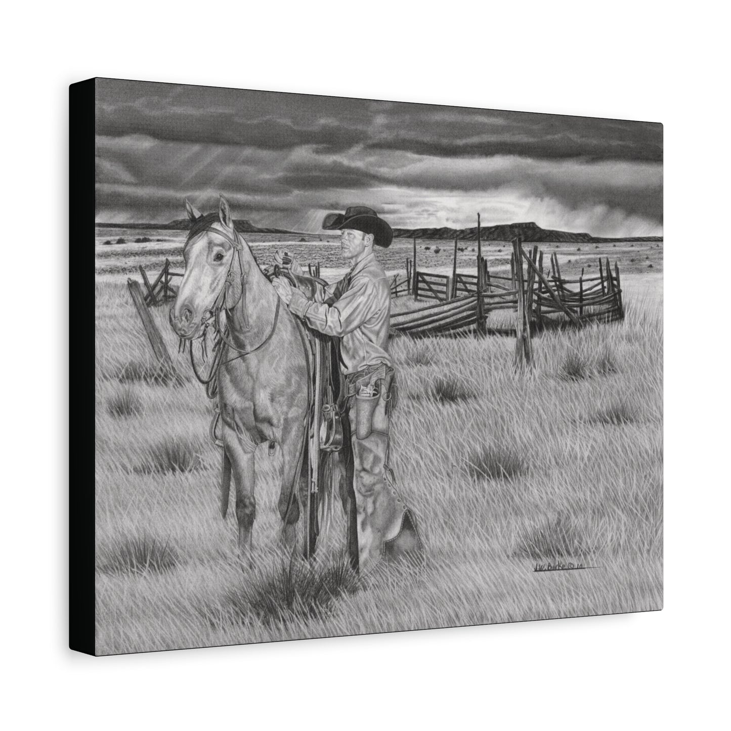 Canvas Art - Western Artwork, farmhouse