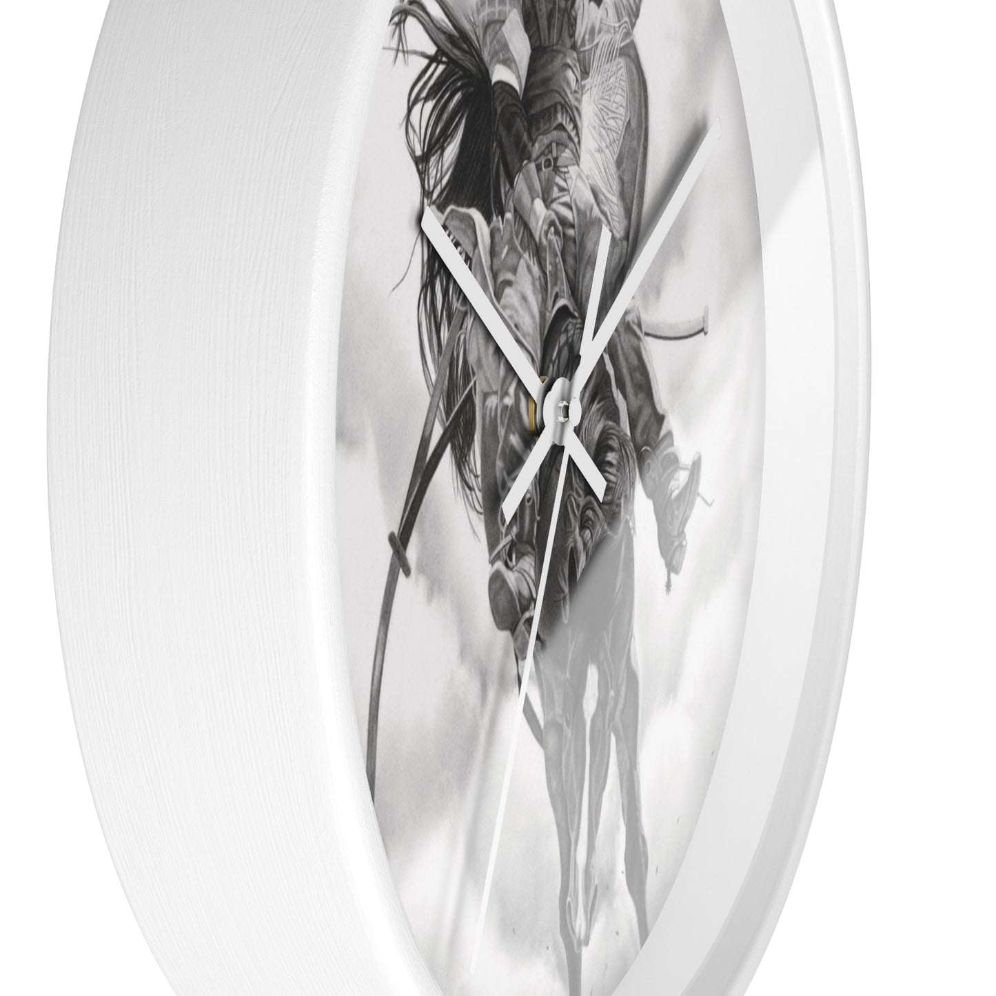 Wall Clock Vintage Farmhouse Decor, Western Theme Timepiece, Country Home Accent, Horse Lover Gift, Unique Wall Art
