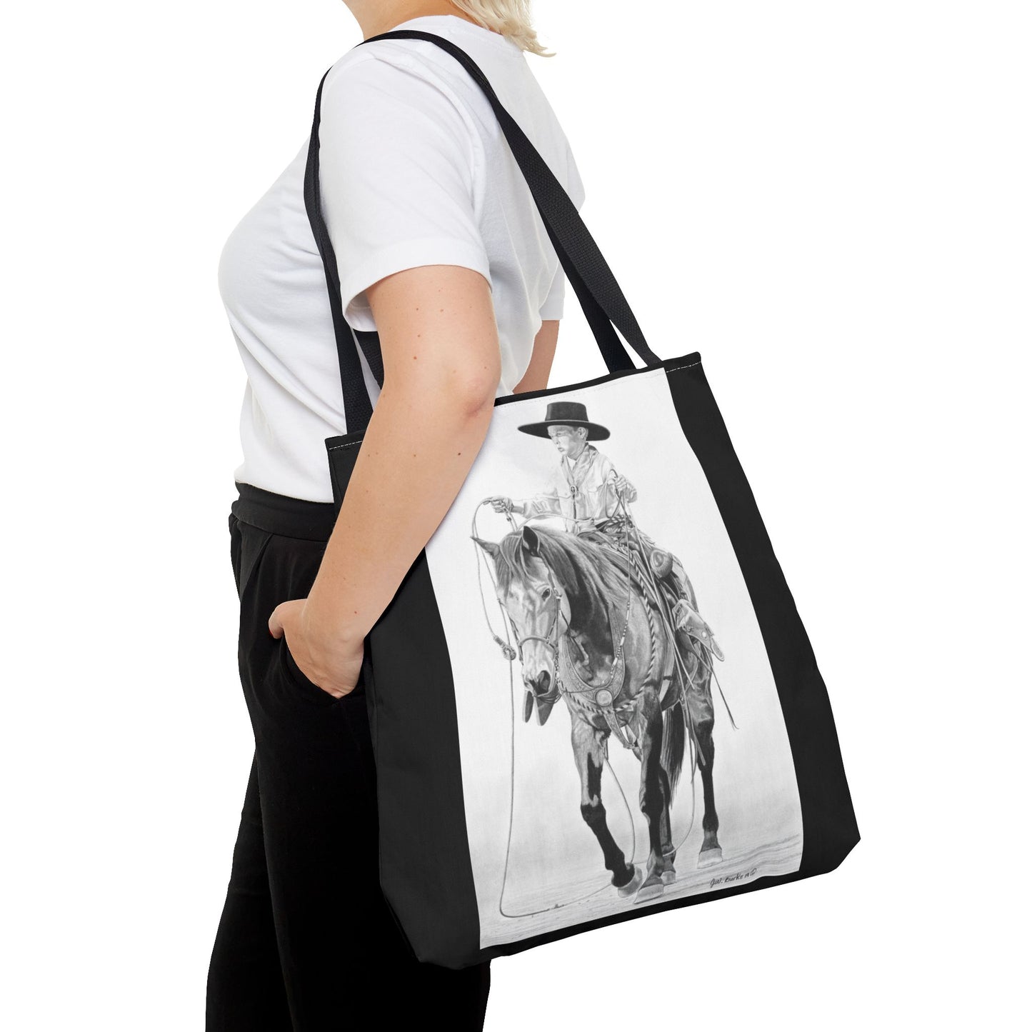 Tote Bag, Western Style Shopping Tote, Equestrian Gift, Farmhouse Decor, Horse Lover Accessory