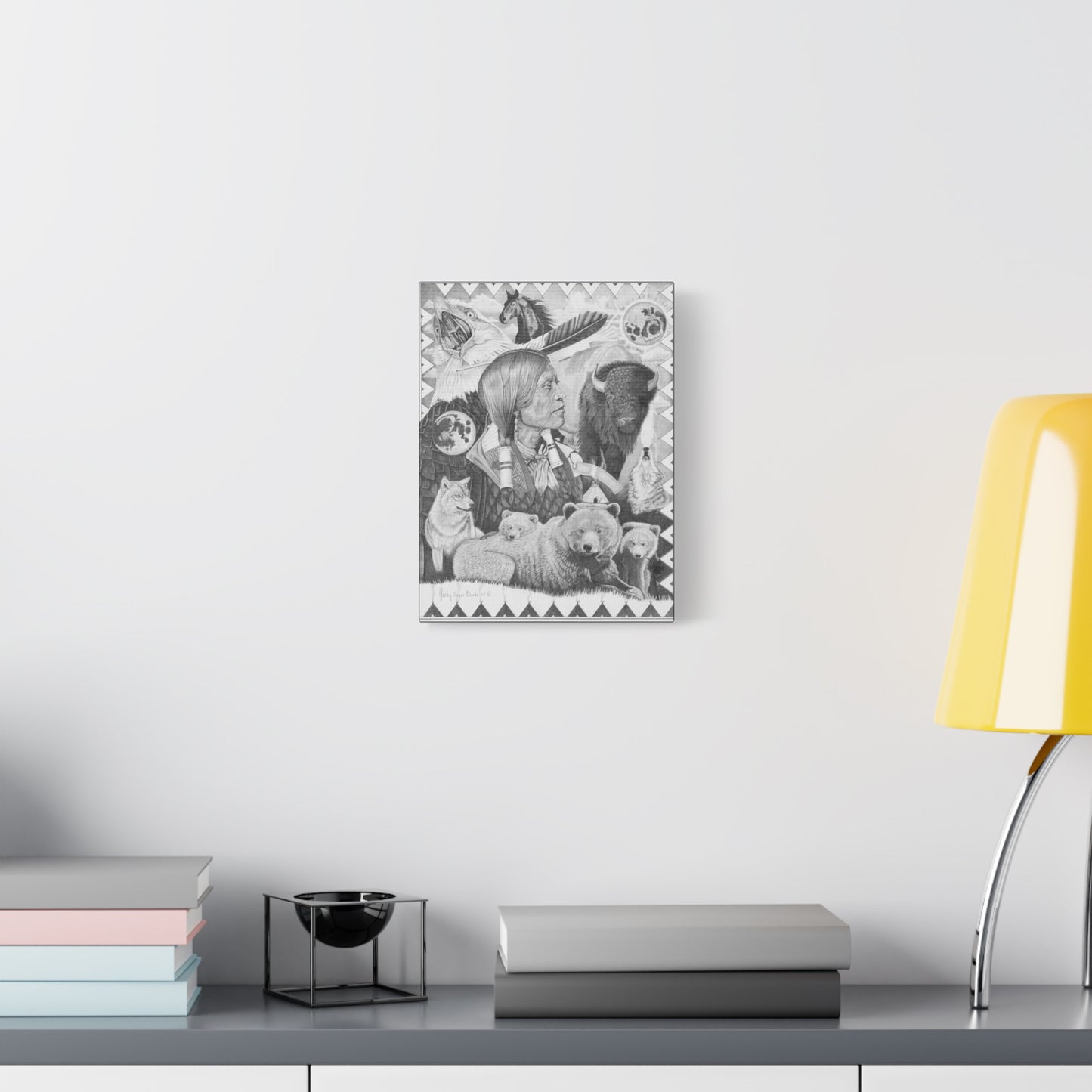 western art on canvas, home decor, farmhouse