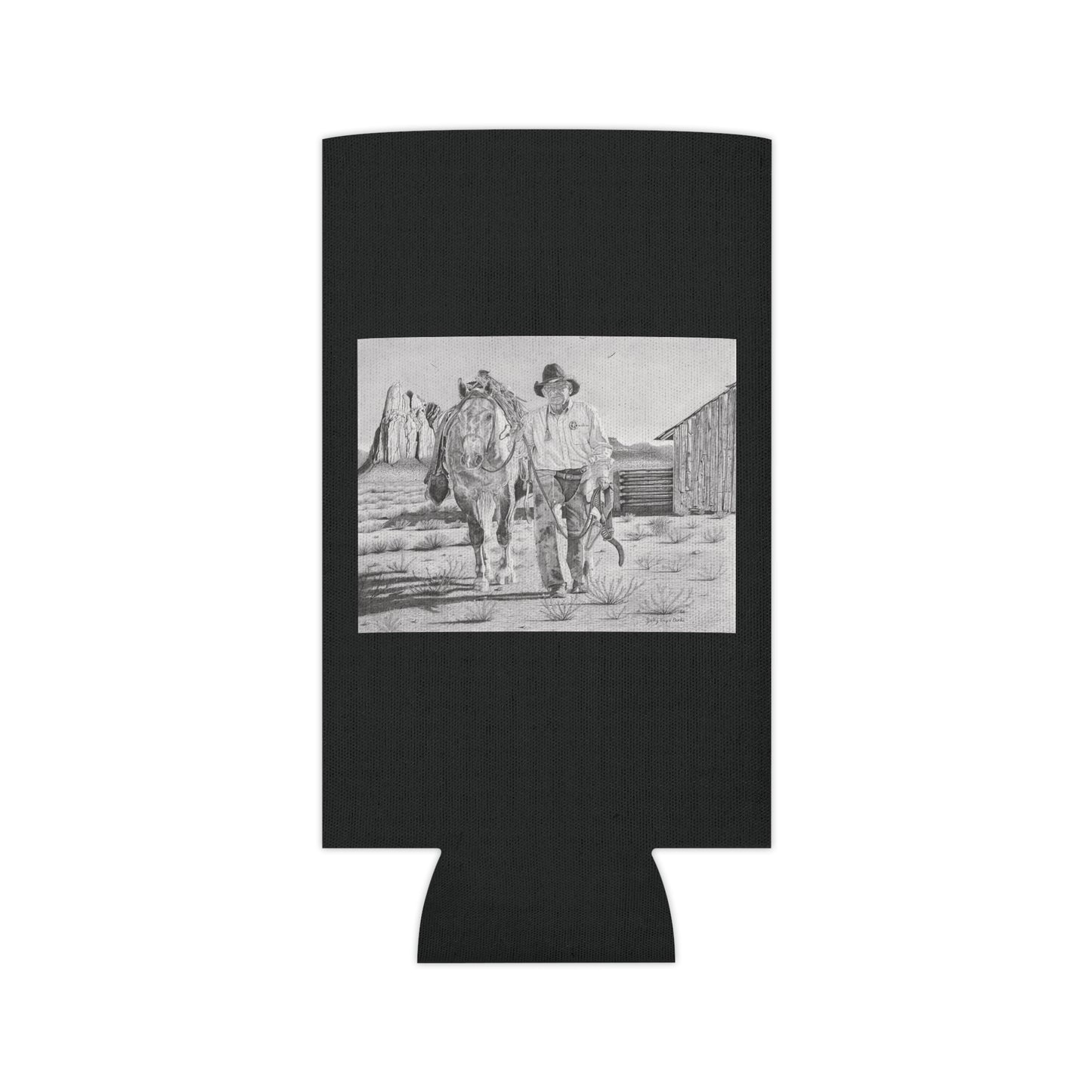 Can Cooler, Western Beverage Sleeve, Outdoor Party Gear, Country-Themed Drink Holder, Ideal for BBQs & Tailgates