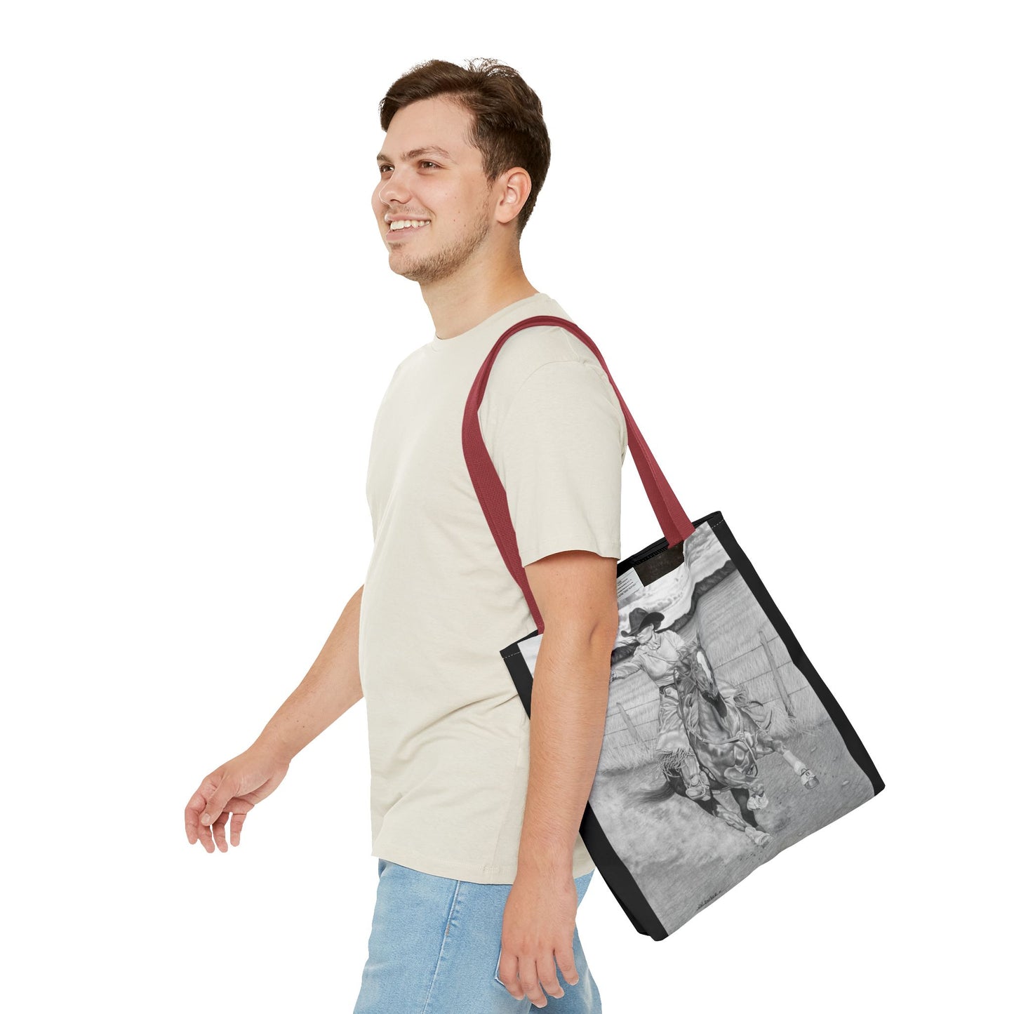 "Dangerous and Beutiful " Western Style Shopping Tote, Equestrian Gift, Farmhouse Decor, Horse Lover Accessory