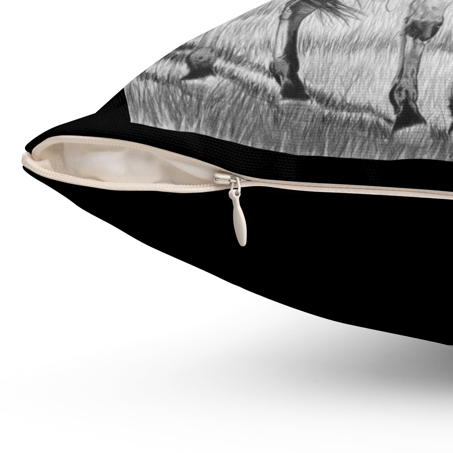 "THe Passing Storm" Western Art Square Pillow