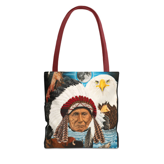 "Dream of Chief Joseph"  Western Art Tote Bag
