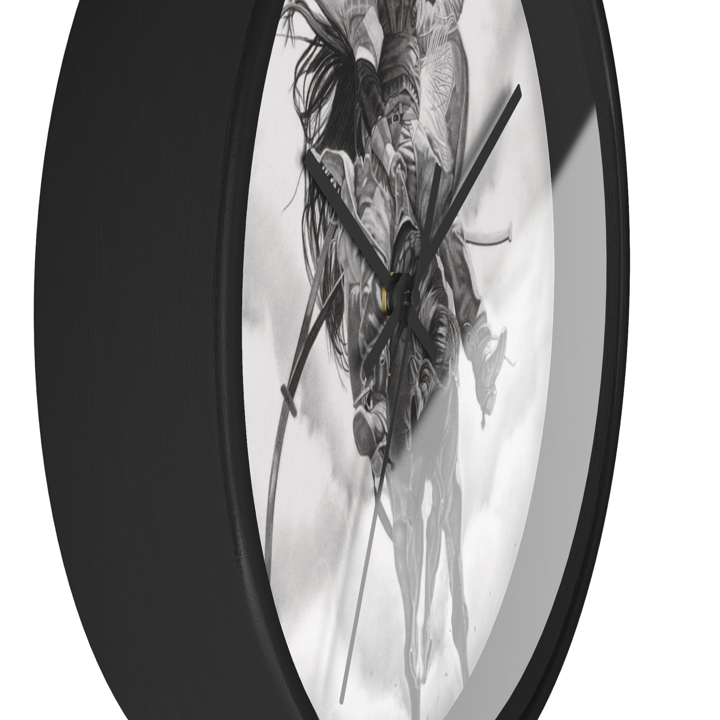 Wall Clock Vintage Farmhouse Decor, Western Theme Timepiece, Country Home Accent, Horse Lover Gift, Unique Wall Art