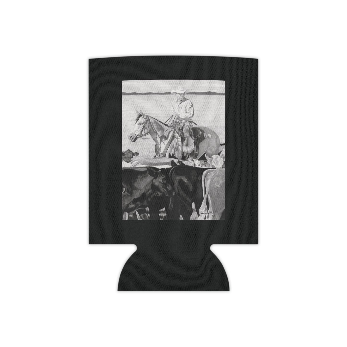 Can Cooler, Western Beverage Sleeve, Outdoor Party Gear, Country-Themed Drink Holder, Ideal for BBQs & Tailgates