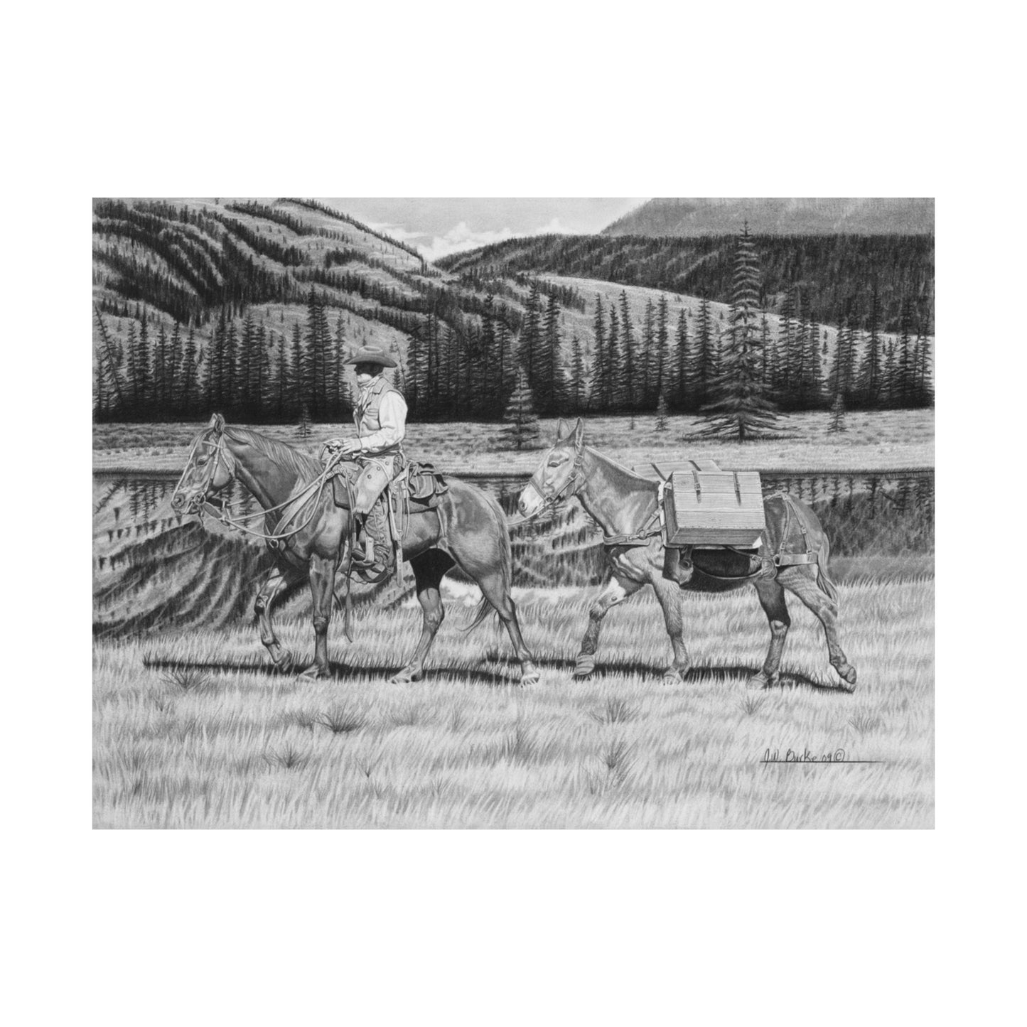 Art Print | Western Decor | Framed Wall Art, Matte Horizontal Posters, Country Home, Gift for Horse Lovers