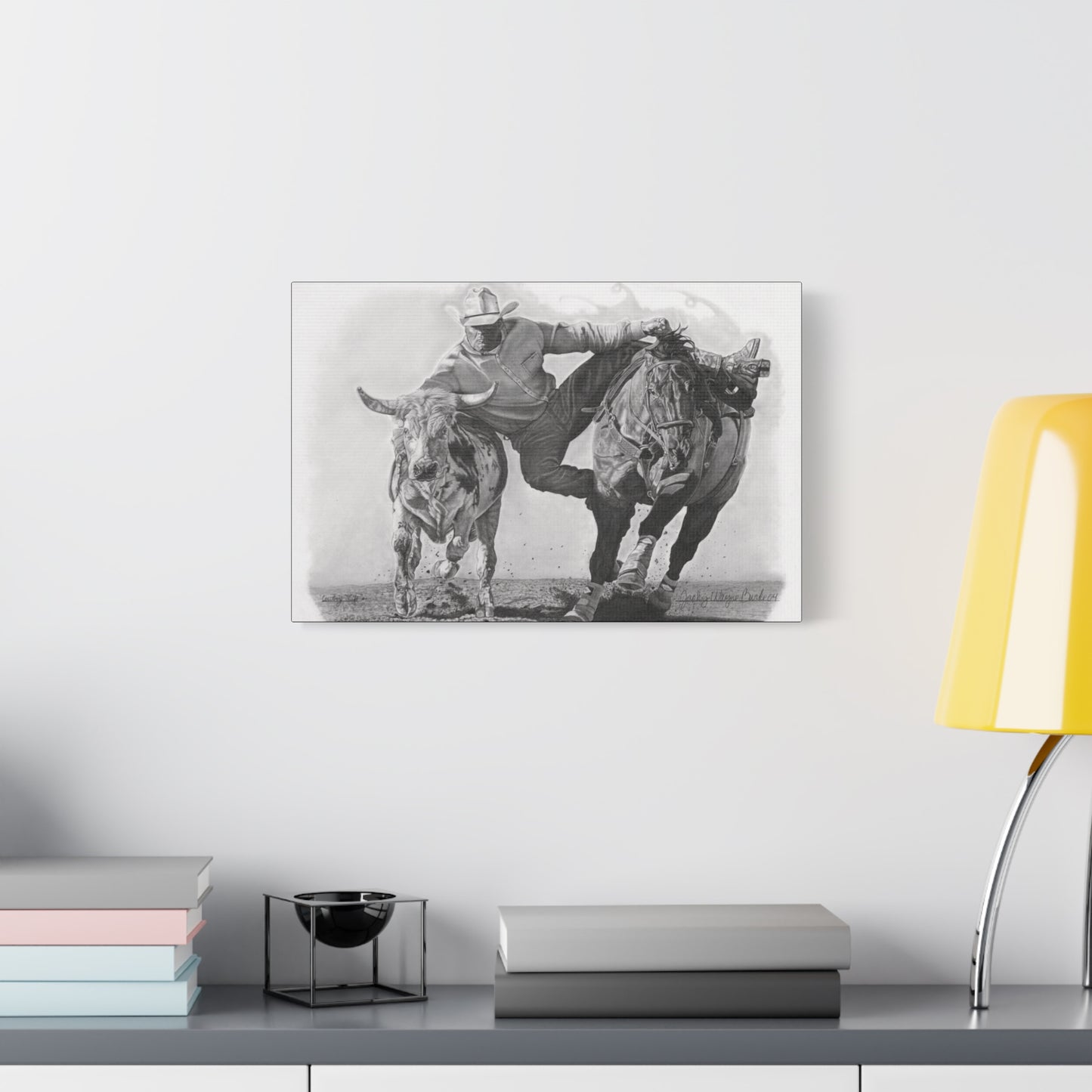 western art on canvas, home decor, farmhouse