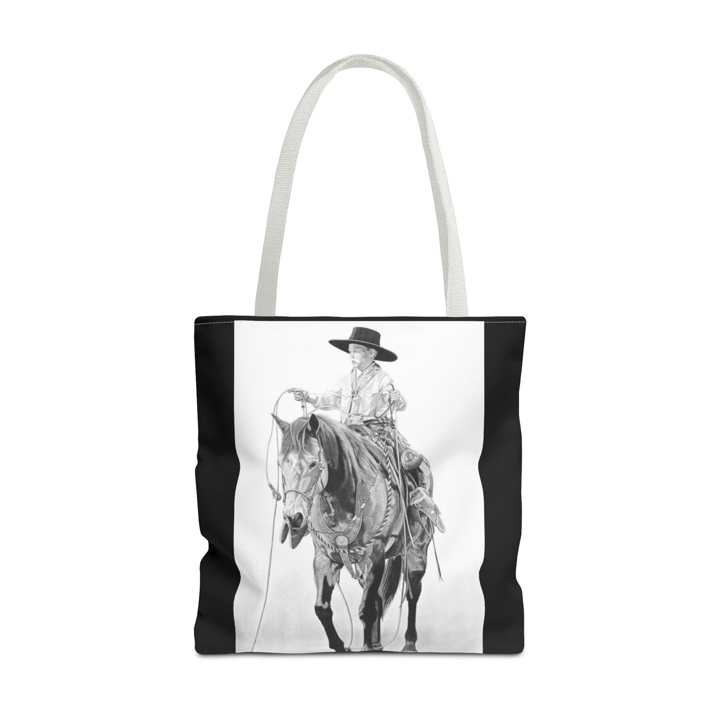 "Young Cowboy " Tote Bag, Western Style Shopping Tote, Equestrian Gift, Farmhouse Decor, Horse Lover Accessory