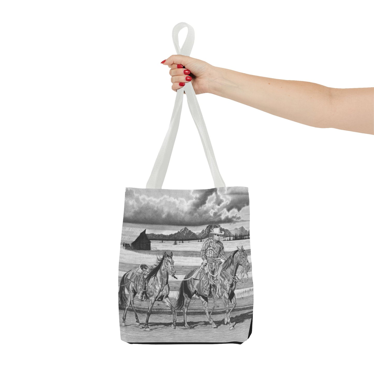"The Gift Named Storn" Western Art Tote Bag