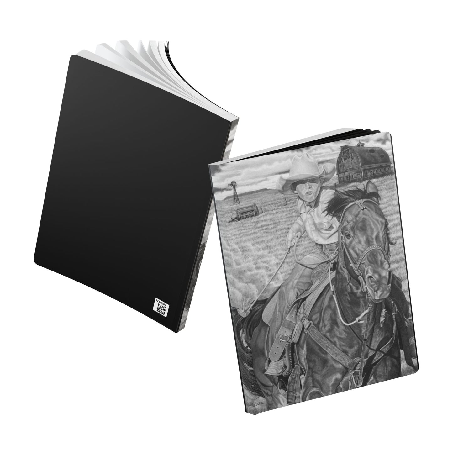 Softcover Journal, Notebook for Writing, Artistic Gift, Travel Journal, Eco-Friendly Stationery, Unique Artwork