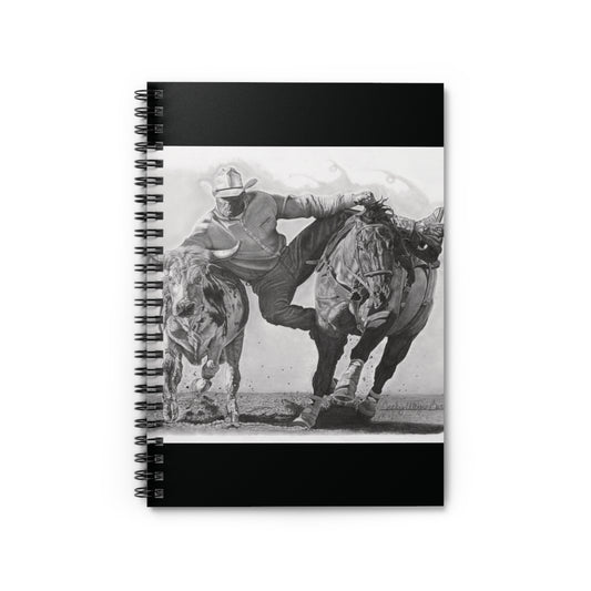 "Cowboy Life # 1" Western Art Notebook - Ruled Line Spiral Journal