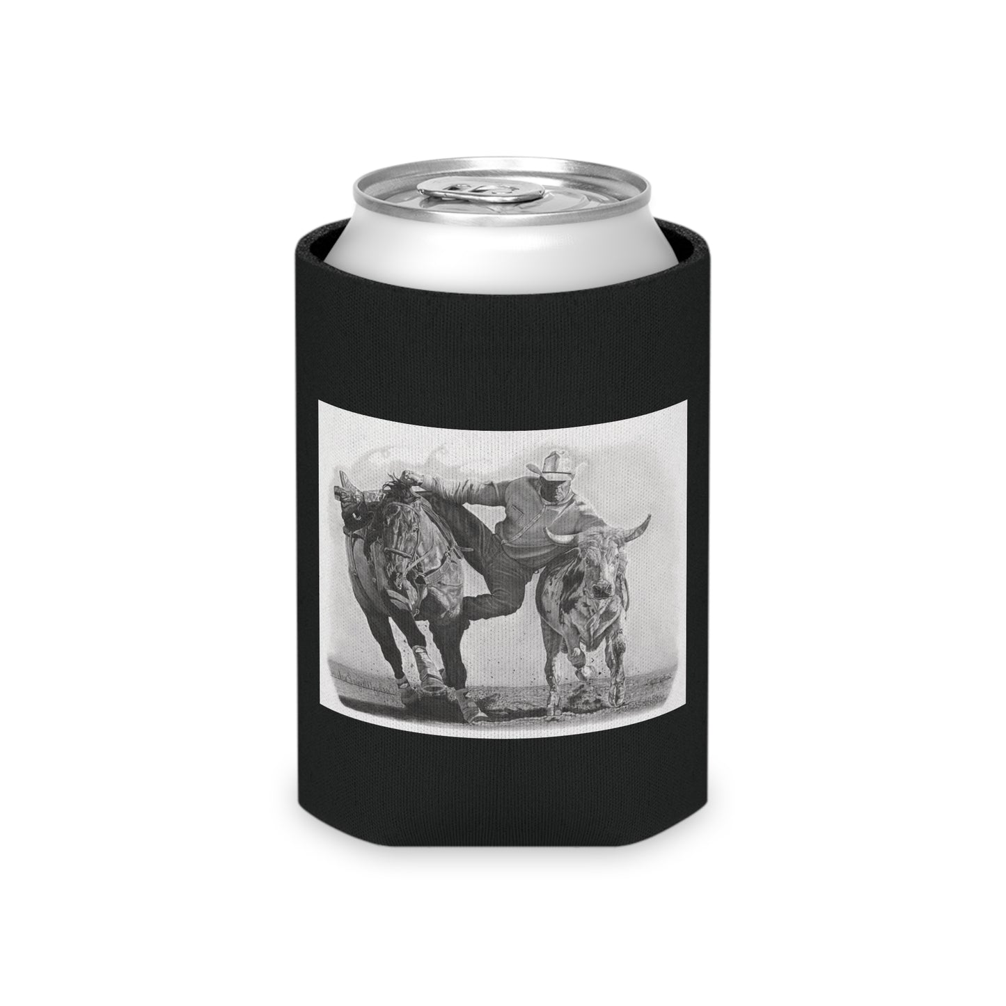 "Cowboy Life #1 " Rustic Cowboy Can Cooler, Western Beverage Sleeve, Outdoor Party Gear, Country-Themed Drink Holder, Ideal for BBQs & Tailgates