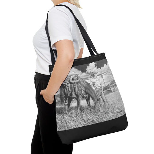 Young Cowboy Dream   Western Art Tote Bag