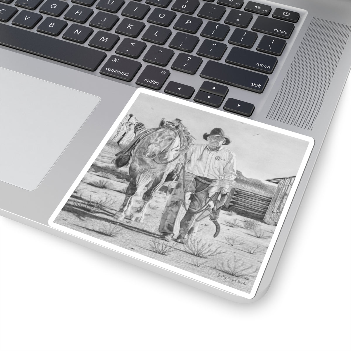 On the trail of outlaw Sticker — Eagle, Buffalo & Spirit Nature Kiss-Cut Decal