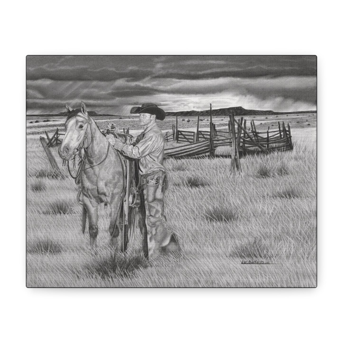 Canvas Art - Western Artwork, farmhouse