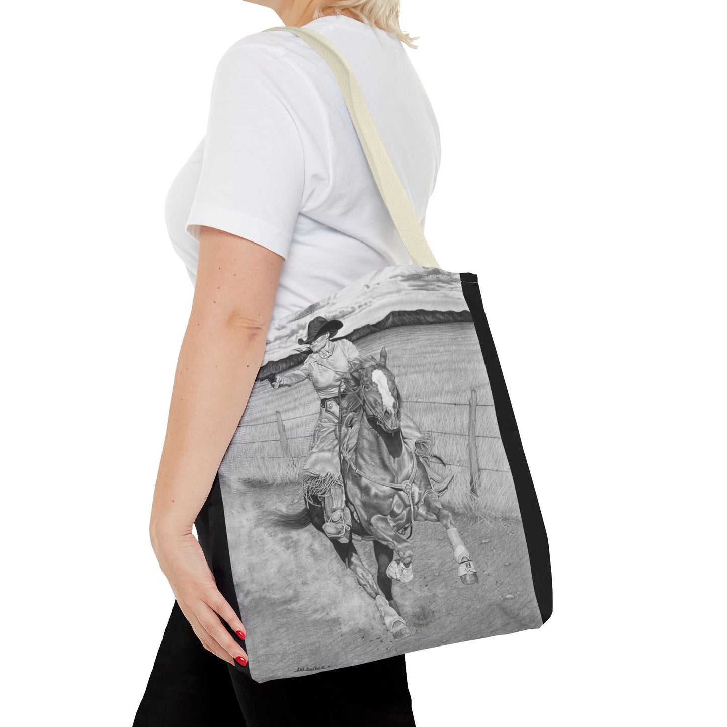 "Dangerous and Beutiful " Western Style Shopping Tote, Equestrian Gift, Farmhouse Decor, Horse Lover Accessory