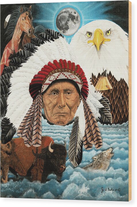 Dream of Cheif Joseph - Wood Print