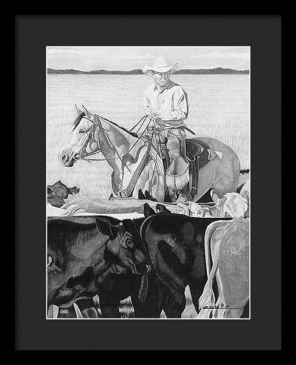 Hot Day on the Job - Framed Print