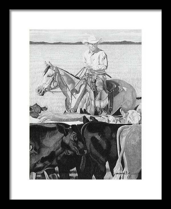 Hot Day on the Job - Framed Print