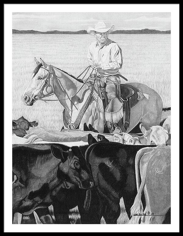 Hot Day on the Job - Framed Print