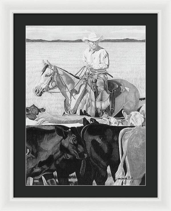 Hot Day on the Job - Framed Print