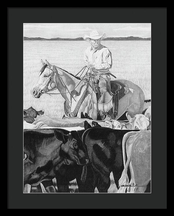 Hot Day on the Job - Framed Print