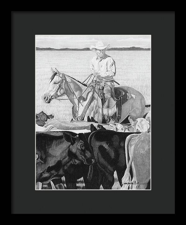 Hot Day on the Job - Framed Print