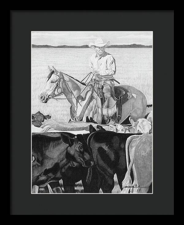 Hot Day on the Job - Framed Print