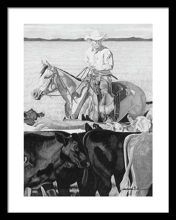 Hot Day on the Job - Framed Print