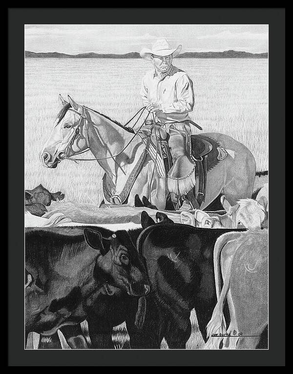 Hot Day on the Job - Framed Print