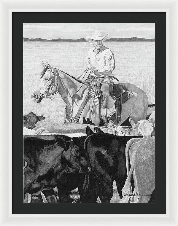 Hot Day on the Job - Framed Print