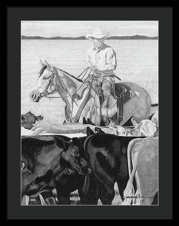 Hot Day on the Job - Framed Print