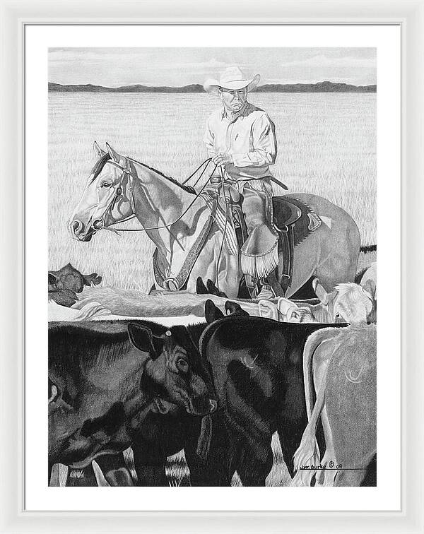 Hot Day on the Job - Framed Print