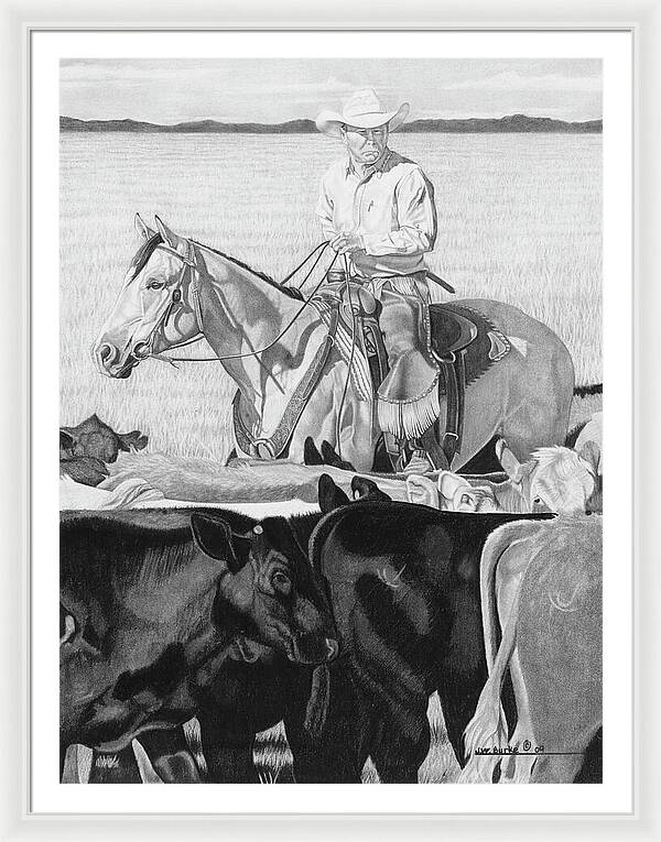 Hot Day on the Job - Framed Print