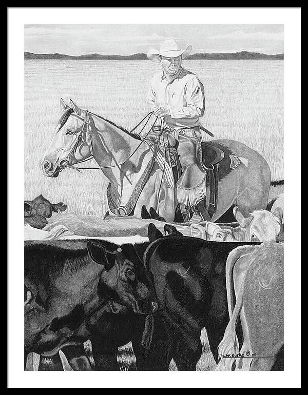 Hot Day on the Job - Framed Print