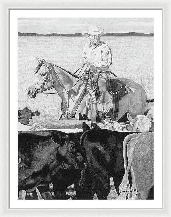 Hot Day on the Job - Framed Print