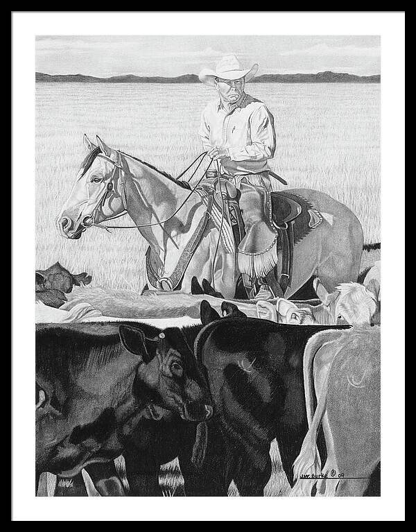 Hot Day on the Job - Framed Print
