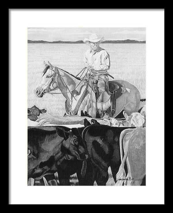 Hot Day on the Job - Framed Print