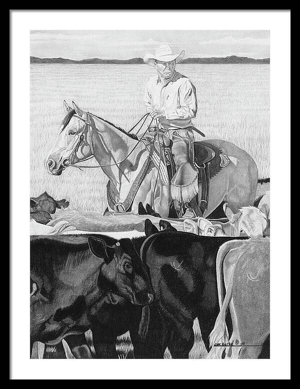 Hot Day on the Job - Framed Print