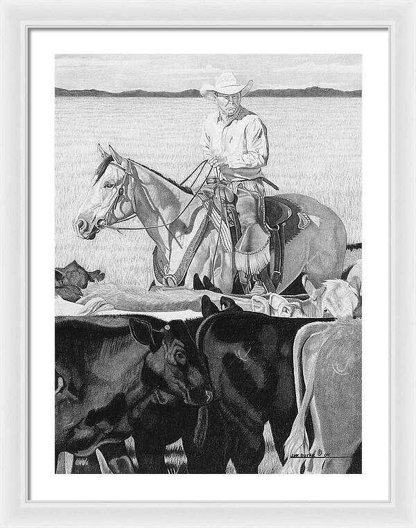 Hot Day on the Job - Framed Print