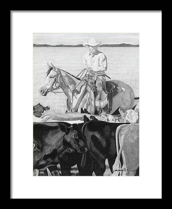 Hot Day on the Job - Framed Print