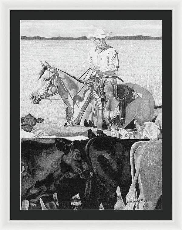 Hot Day on the Job - Framed Print
