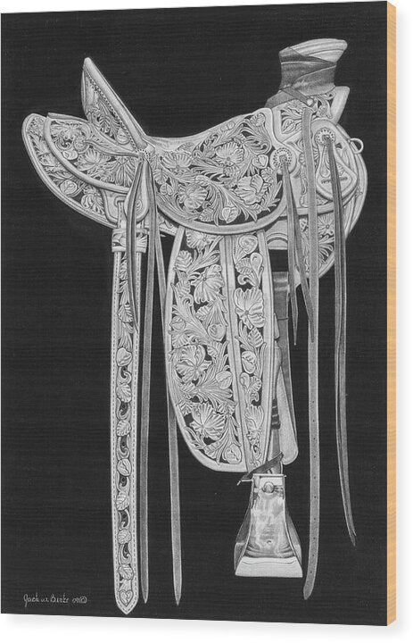 New Saddle - Wood Print