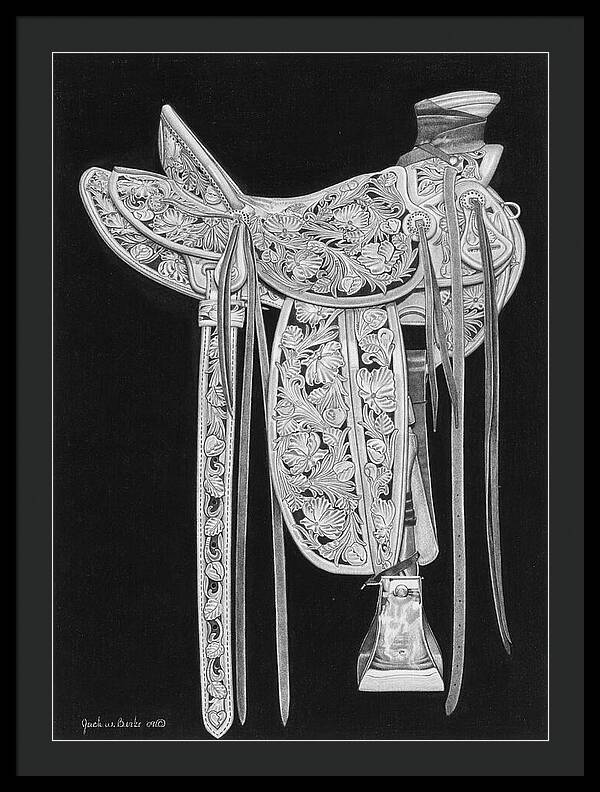 New Saddle - Framed Print